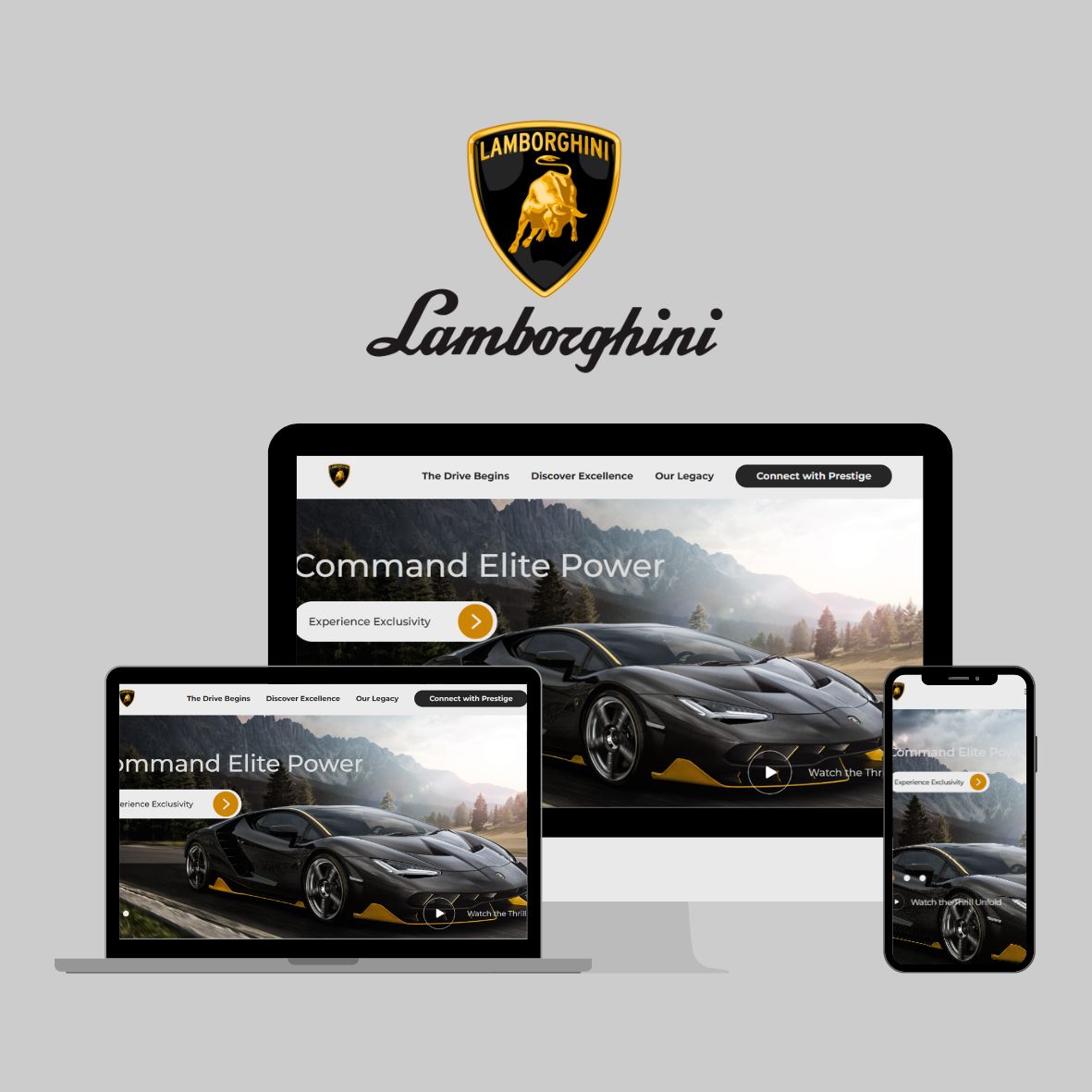 Lamborghini Aventador Website